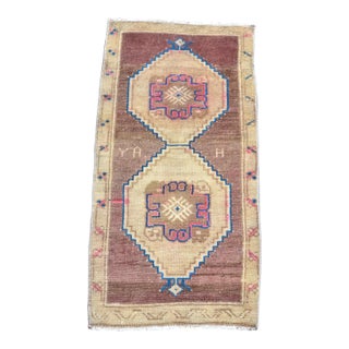 Brown Handmade Area Rug For Sale
