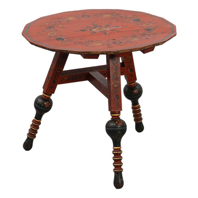 Early 19th Century Hindeloopen Side Table, the Netherlands For Sale