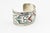 Metal Late 20th Century Gibson Gene Navajo Sterling Silver Turquoise Inlay Cuff Bracelet For Sale - Image 7 of 9
