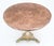 Mid 20th Century Copper 33" Dia Round Top Gueridon Center Cafe Table on Paint Decorated Iron Base For Sale - Image 5 of 12