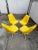 Mid-Century Modern 1970 Yellow Vinyl Dining Chairs - a Set of 4 For Sale - Image 3 of 13