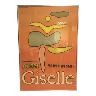 1968 "Giselle" Ballet Poster by Jan Młodożeniec, Framed For Sale