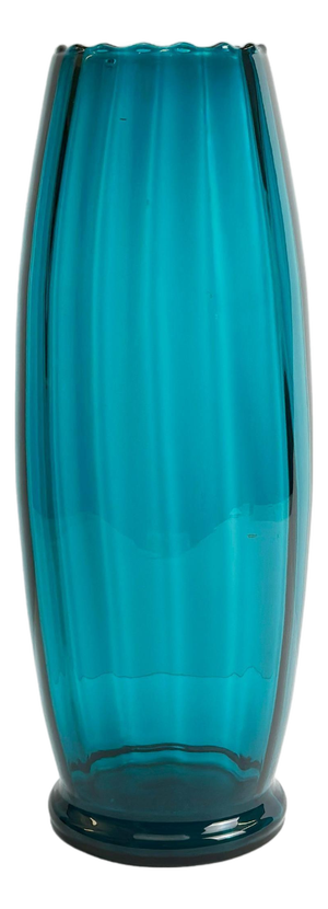 Large Teal Art Glass Vase from Rossini, 1960s