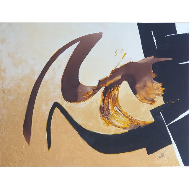 Christian Feltin, Algae Dance, Acrylic on Canvas, Framed For Sale - Image 4 of 4