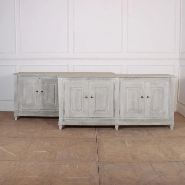 Swedish Painted Console Tables, Set of 2 For Sale - Image 10 of 10