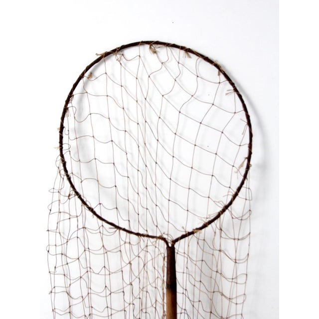 Antique Pole Fishing Net Chairish