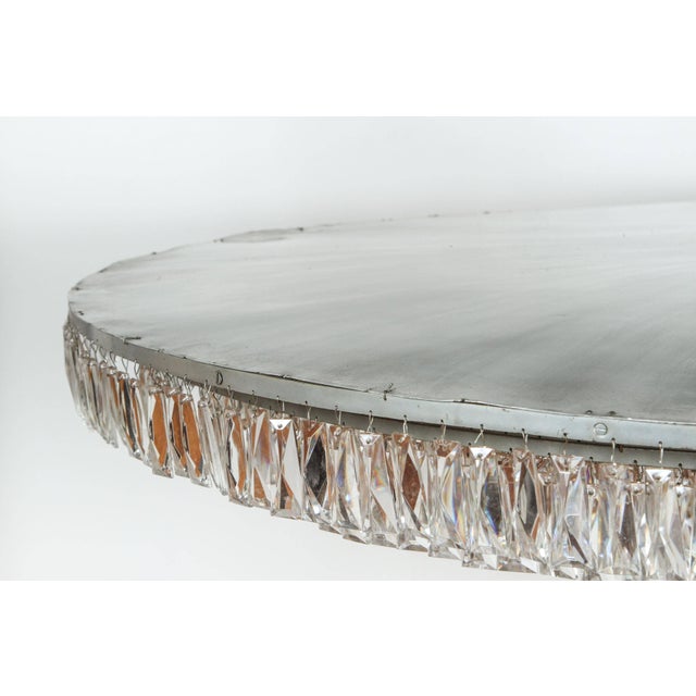 Chrome Massive Crystal Wedding Cake Fixture For Sale - Image 8 of 9