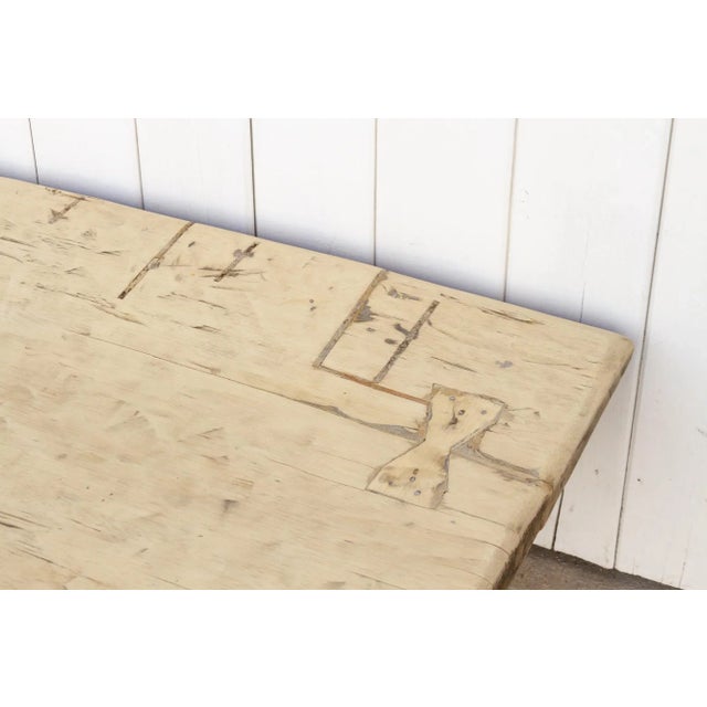 Rustic Antique Bleached Wood Naga Table For Sale - Image 3 of 13