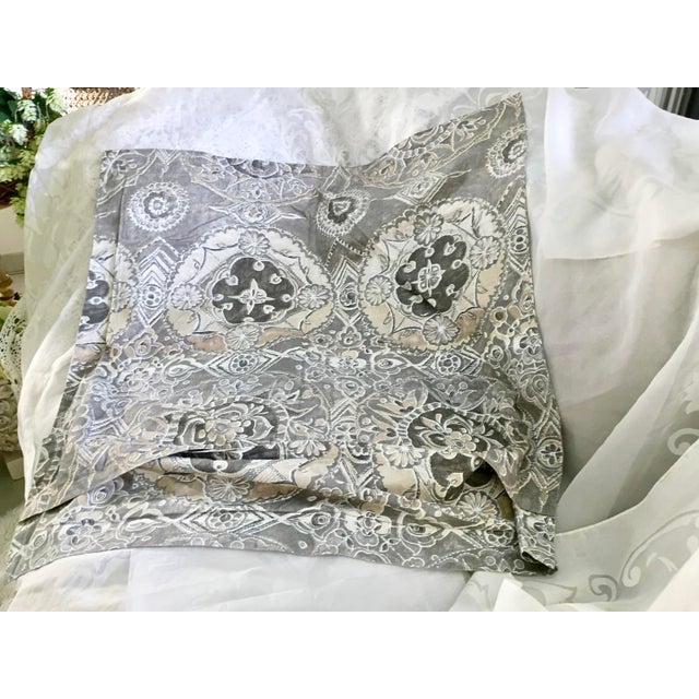 2016 Pottery Barn Jacqueline Euro Pillow Sham Pair For Sale In Miami - Image 6 of 12