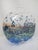 Donald Carlson Pacific Nw Blue Green Studio Art Glass Spherical Vase For Sale - Image 9 of 10