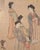 19th C. Japanese Edo Six Panel Screen Chinese Official's Gathering For Sale - Image 13 of 18
