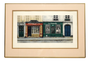 Andre Renoux, Butcher's, 1976, Lithograph, Framed