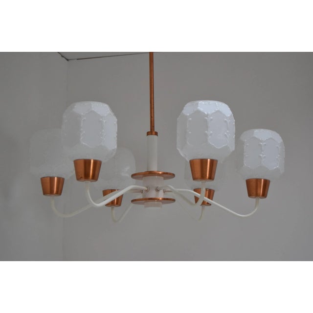Mid-Century Chandelier from Drukov, 1970s For Sale - Image 4 of 9