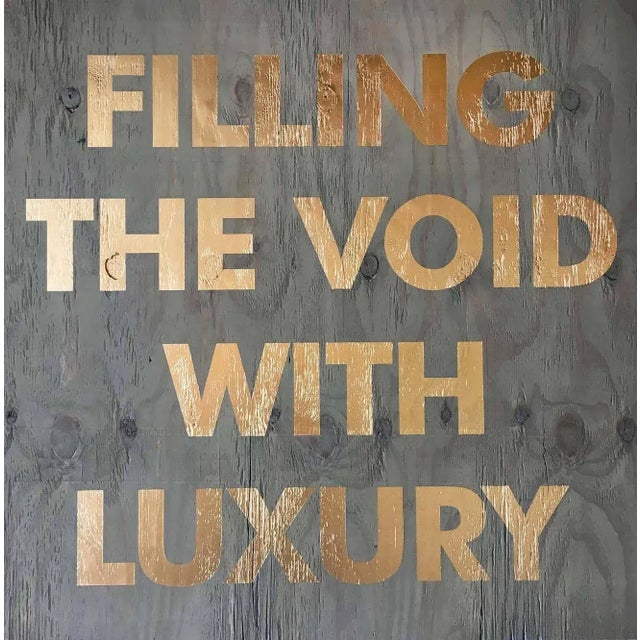 William Finlayson Jr. Acrylic on Reclaimed Wood Titled: Filling the Void Blue, 2017 For Sale - Image 10 of 10