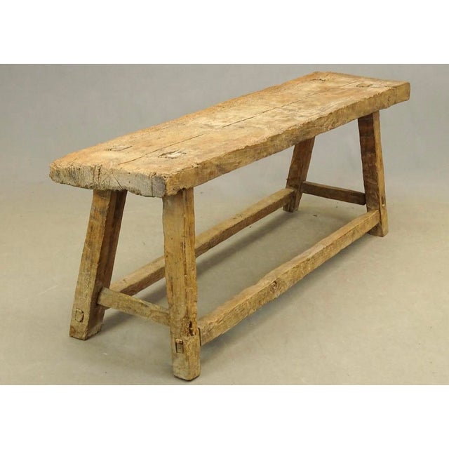 19th Century Primitive Table Slab Top For Sale - Image 4 of 5