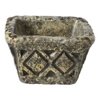 Brutalist Studio Pottery Bowl by André Guiron, 1960s For Sale