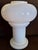 Vintage Italian Mushroom Table Lamp in White Spiral-Patterned Murano Glass, 1970s For Sale - Image 7 of 10