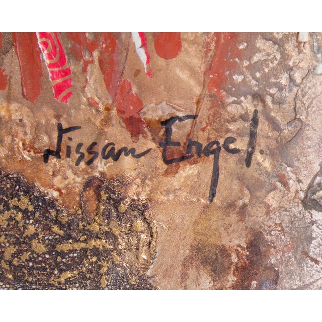 Mixed Media Painting and Collage by Nissan Engel For Sale In Indianapolis - Image 6 of 9