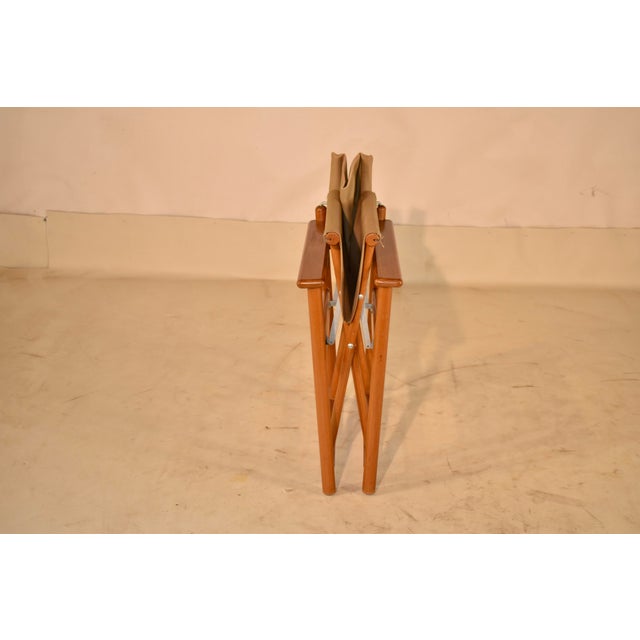Mid-Century Folding Canvas Director's Chair For Sale - Image 9 of 10