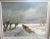 Paint Large Vintage Feliks Dolgan Polish Winter Horse Sled Snow Landscape Oil Painting For Sale - Image 7 of 13
