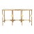 Vintage Twisted Iron and Marble Console Table For Sale