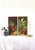 A wonderful, textured pair of still life paintings on canvas of houseplants from the 1970s. Tall vertical pair that are...