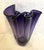 Contemporary Deep Purple Pleated Handkerchief Vase For Sale - Image 3 of 8
