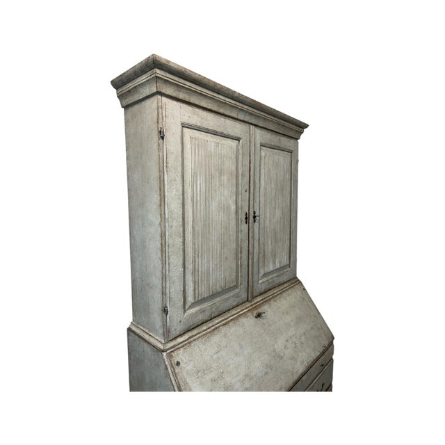 Early 19th Century Gustavian Style Cupboard Top Secretary Desk For Sale In Greensboro - Image 6 of 11