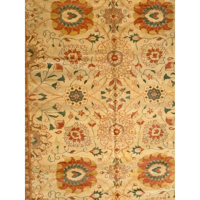 Wool pile genuine hand made vegetable dye Sultanabad rug -