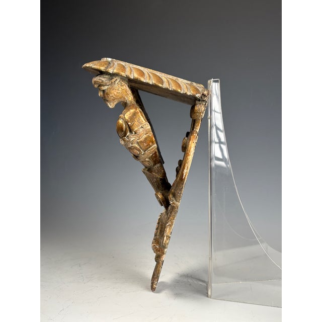 19th Century Renaissance Revival Giltwood Griffin Wall Bracket For Sale - Image 14 of 15