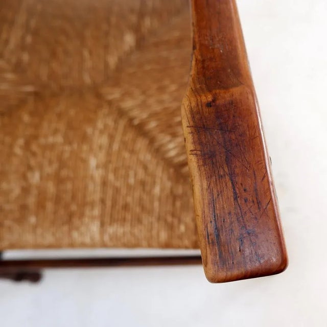 Brown French Country Style Armchair, Early 20th Century For Sale - Image 8 of 16