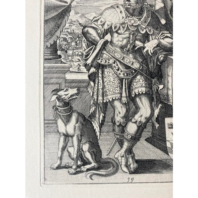 Mid 20th Century Late 20th Century Louvre Museum Etching For Sale - Image 5 of 7