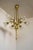 Metal Antique Empire Style Chandelier in Gilded Bronze and Satin Glass Tulip. Italy Early Twentieth Century, 1920s For Sale - Image 7 of 10
