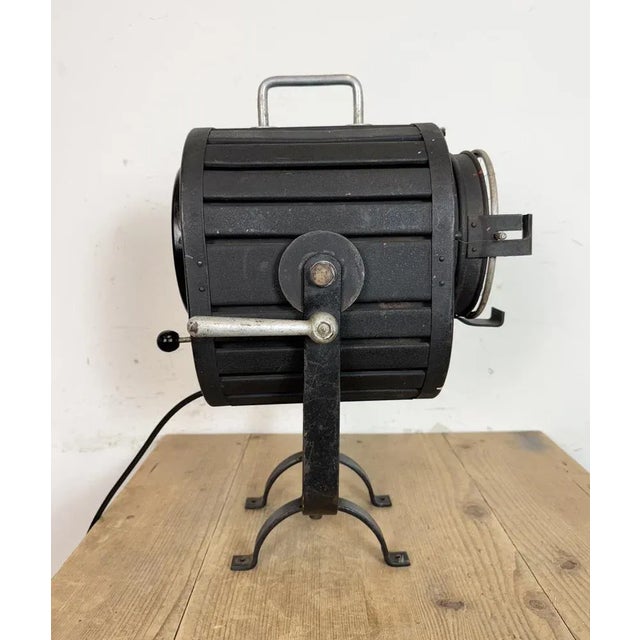 Vintage Black Theatre Spotlight Table Lamp, 1960s For Sale - Image 11 of 18