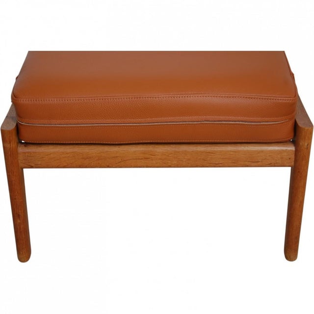 GE290 Ottoman in Oak by Anders Børgese, 1980s For Sale - Image 3 of 13