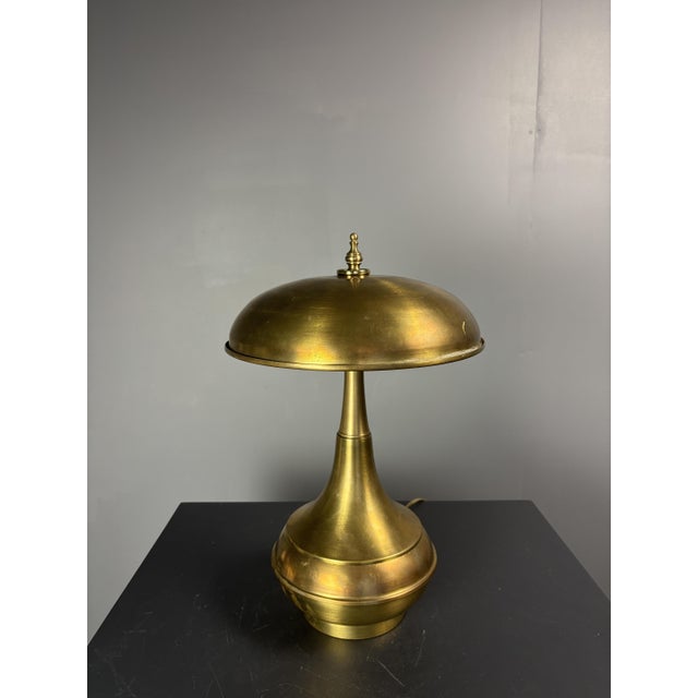 Mid-Century Modern Italian Brass Dome Mushroom Table Lamp, 1960s For Sale - Image 14 of 18