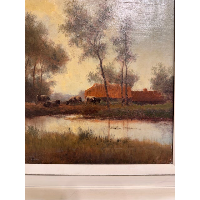 Early 20th Century 20th Century Belgian Flemish Oil on Canvas For Sale - Image 5 of 8