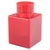 1960s Vintage Geometric Vase in Clear Red Art Glass by Luciano Vistosi for Murano, 1960s For Sale - Image 5 of 5