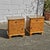 Vintage French Art Deco Nightstands in Burled Wood and Glass, 1930s, Set of 2 For Sale - Image 5 of 18