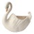 Vintage White Ceramic Swan Vase Planter For Sale