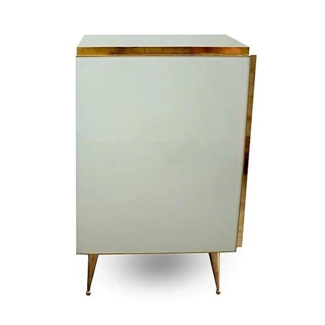 Early 21st Century Early 21st Century Murano Glass Cabinets with Brass Trim - A Pair For Sale - Image 5 of 7