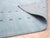 Contemporary 10x14 Aqua Solid Gabbeh Hand-Knotted Wool Rug For Sale - Image 3 of 3