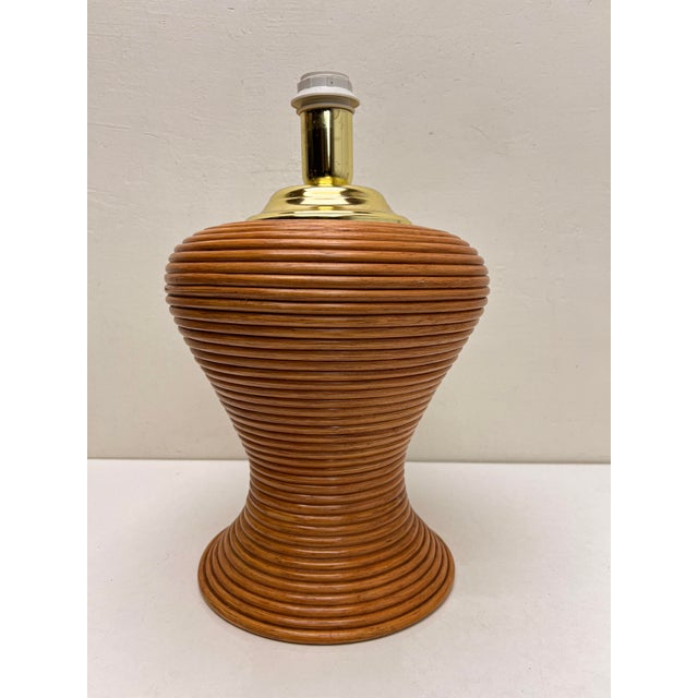 Bamboo Reed Table Lamp, 1970s For Sale - Image 7 of 12