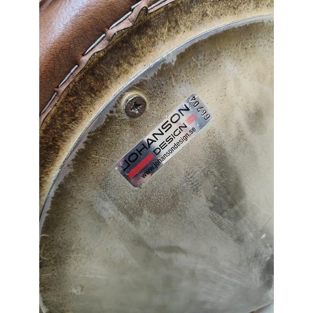 Swedish Bar Stools by Börje Johanson, 1960s, Set of 6 For Sale - Image 6 of 7