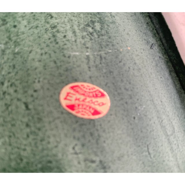 Ceramic Vintage Enesco Majolica Resting Lion on Ball For Sale - Image 7 of 7