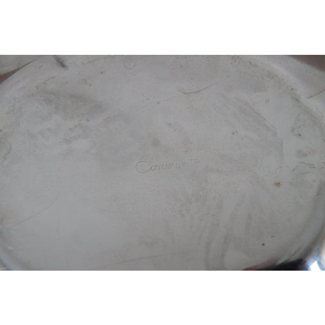 Vintage Community Silverplate Oneida Silver Artistry Oval Serving Bowl Dishes- Set of 2 For Sale - Image 9 of 11