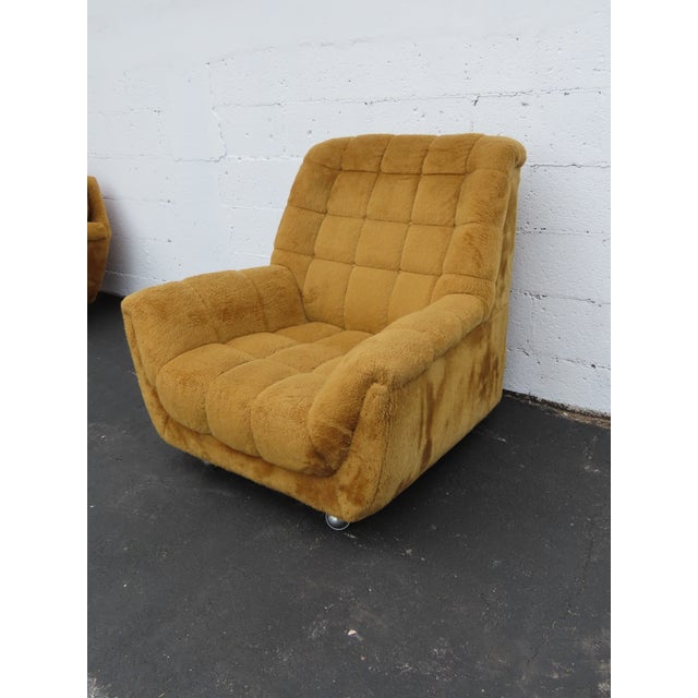 Mid Century Modern Lounge Chairs a Set of Two 6388 For Sale - Image 14 of 16