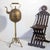 Monumental Moroccan Engraved Brass Tea Kettle on Stand For Sale In Palm Springs - Image 6 of 17