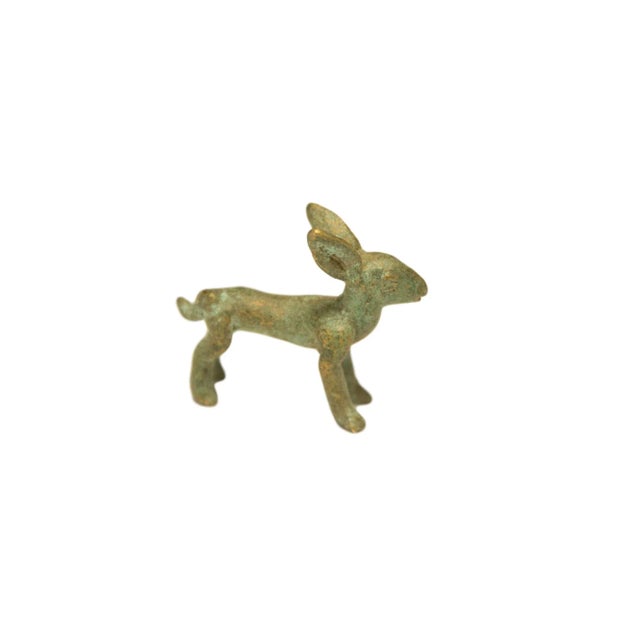Vintage African Oxidized Bronze Hare For Sale In New York - Image 6 of 6