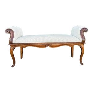 18th Century Italian Baroque Walnut Bench